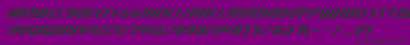 Centaurusital-Schriftart – Schwarze Schriften auf violettem Hintergrund
