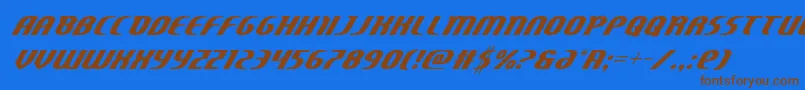 More about Centaurusital Font Centaurusital Font – Brown Fonts on Blue Background