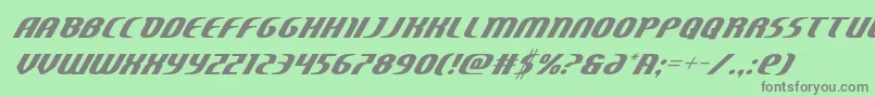 フォントCentaurusital – 緑の背景に灰色の文字