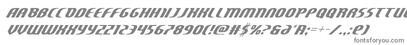 Centaurusital Font – Gray Fonts on White Background