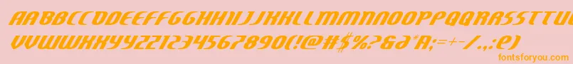 Centaurusital Font – Orange Fonts on Pink Background