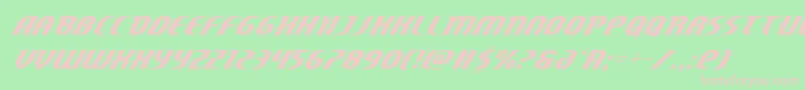 Centaurusital Font – Pink Fonts on Green Background