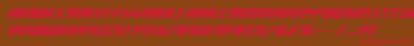 Centaurusital Font – Red Fonts on Brown Background