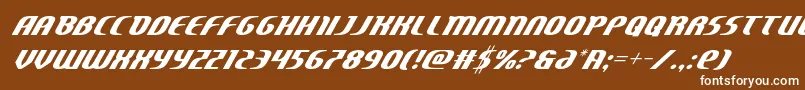 Шрифт Centaurusital – белые шрифты на коричневом фоне