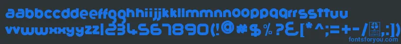 GribalDemo Font – Blue Fonts on Black Background