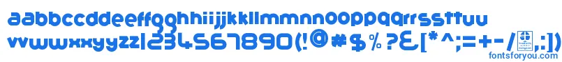 Шрифт GribalDemo – синие шрифты на белом фоне