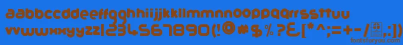 GribalDemo Font – Brown Fonts on Blue Background