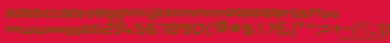 GribalDemo Font – Brown Fonts on Red Background