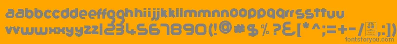 GribalDemo Font – Gray Fonts on Orange Background