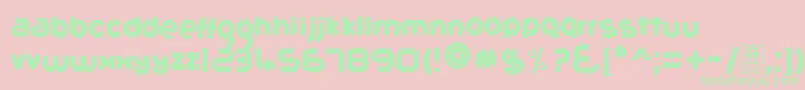 GribalDemo Font – Green Fonts on Pink Background