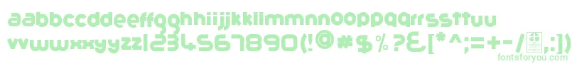 Шрифт GribalDemo – зелёные шрифты на белом фоне