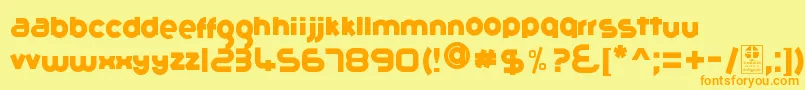 GribalDemo Font – Orange Fonts on Yellow Background