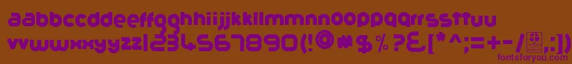GribalDemo Font – Purple Fonts on Brown Background