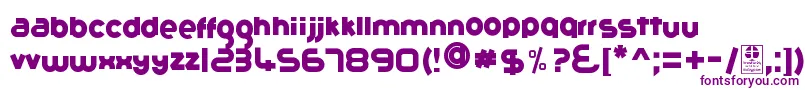 Шрифт GribalDemo – фиолетовые шрифты на белом фоне