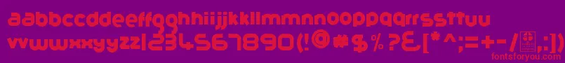 GribalDemo Font – Red Fonts on Purple Background