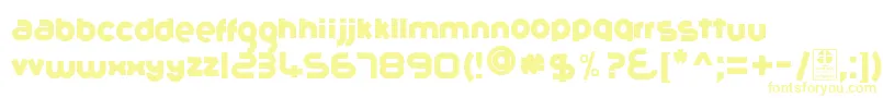 Шрифт GribalDemo – жёлтые шрифты