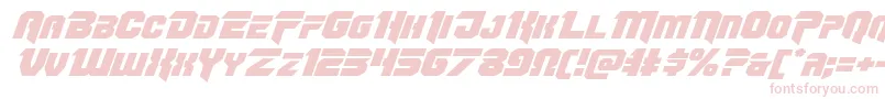 Omegaforceexpandital12-Schriftart – Rosa Schriften auf weißem Hintergrund