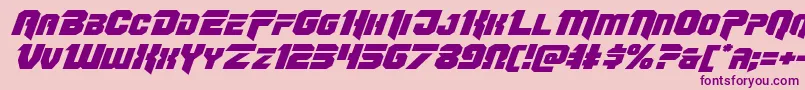 Police Omegaforceexpandital12 – polices violettes sur fond rose