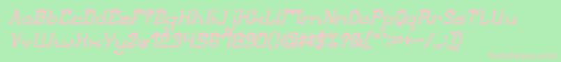 ClubGolfBoldItalic Font – Pink Fonts on Green Background