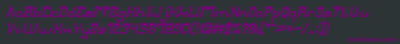 ClubGolfBoldItalic Font – Purple Fonts on Black Background
