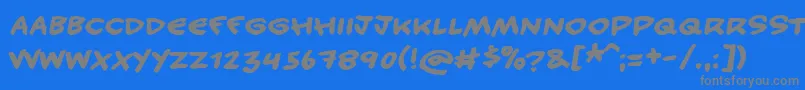More about Handycandy Font Handycandy Font – Gray Fonts on Blue Background