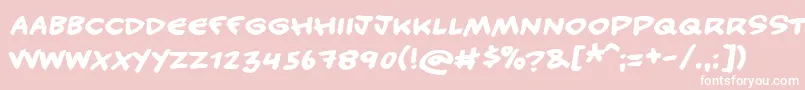 Подробнее о шрифте Handycandy Шрифт Handycandy – белые шрифты на розовом фоне