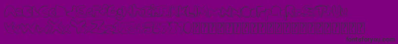 Strungout Font – Black Fonts on Purple Background