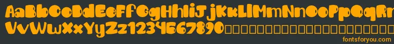 Chico Font – Orange Fonts on Black Background