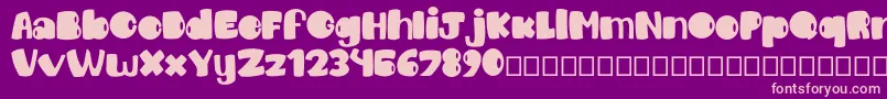 Chico Font – Pink Fonts on Purple Background