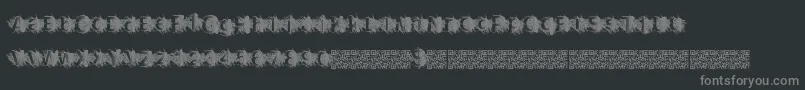 Шрифт Zombiescratch – серые шрифты на чёрном фоне