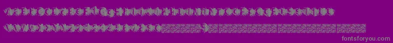 Czcionka Zombiescratch – szare czcionki na fioletowym tle