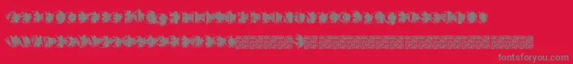 Czcionka Zombiescratch – szare czcionki na czerwonym tle