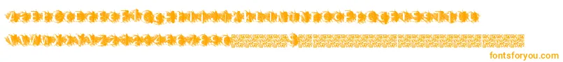 Zombiescratch-Schriftart – Orangefarbene Schriften