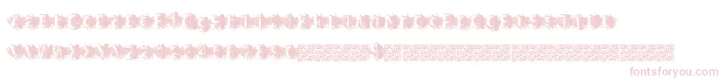 フォントZombiescratch – 白い背景にピンクのフォント
