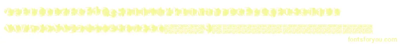 Шрифт Zombiescratch – жёлтые шрифты