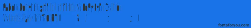 EternaInfancia Font – Black Fonts on Blue Background