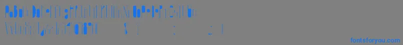 EternaInfancia-Schriftart – Blaue Schriften auf grauem Hintergrund