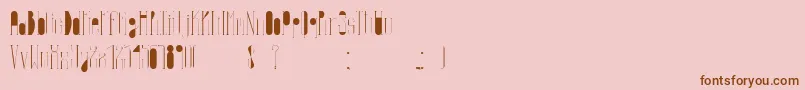 EternaInfancia Font – Brown Fonts on Pink Background