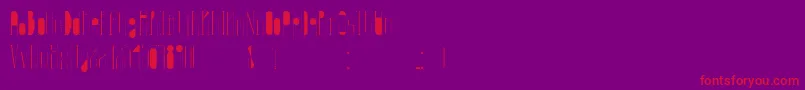 EternaInfancia Font – Red Fonts on Purple Background