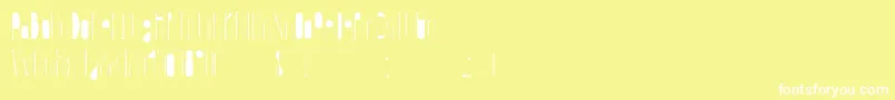 フォントEternaInfancia – 黄色い背景に白い文字