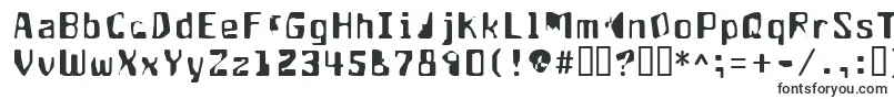 Шрифт Aptango – разрушенные шрифты