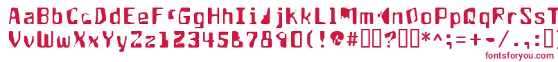 フォントAptango – 白い背景に赤い文字