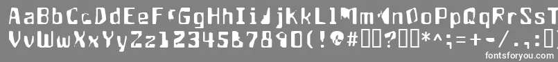 フォントAptango – 灰色の背景に白い文字