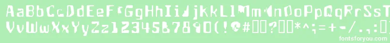 フォントAptango – 緑の背景に白い文字
