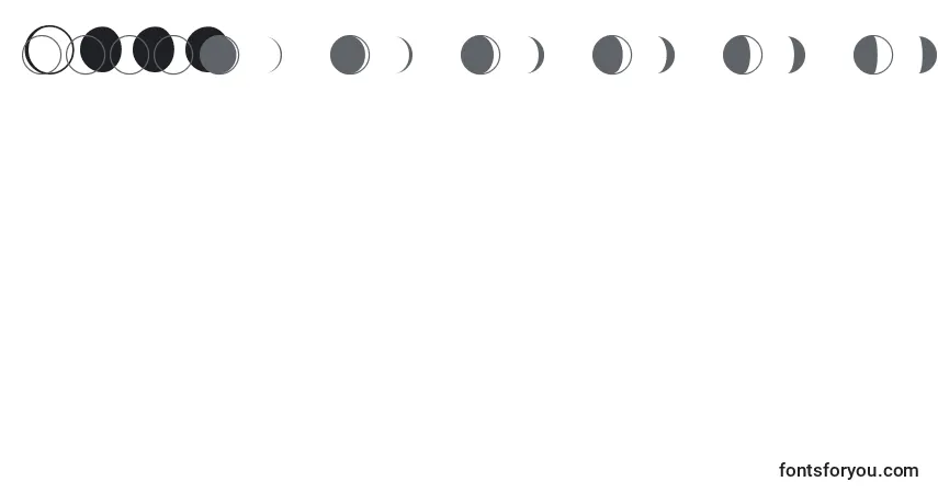 Moon-fontti – aakkoset, numerot, erikoismerkit