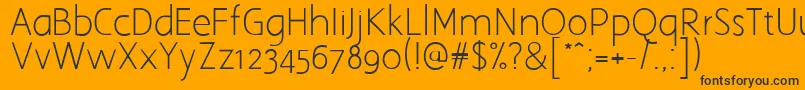 Aaargh Font – Black Fonts on Orange Background