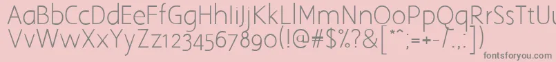 Aaargh Font – Gray Fonts on Pink Background