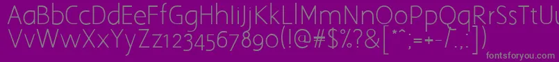 Aaargh Font – Gray Fonts on Purple Background