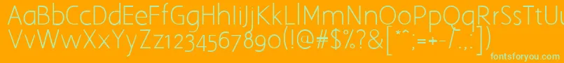 Aaargh Font – Green Fonts on Orange Background