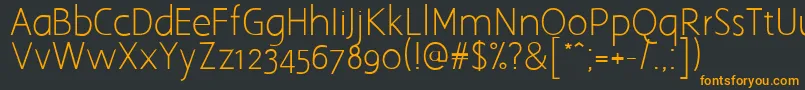 Aaargh Font – Orange Fonts on Black Background